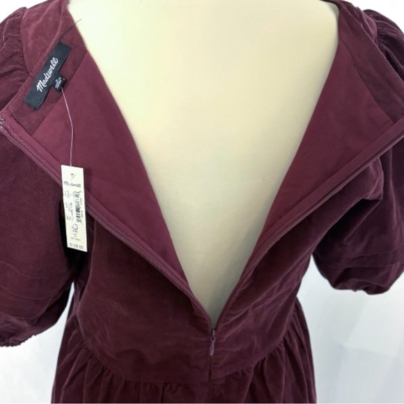 Madewell Corduroy Tiered Mini Dress – NWT Size Small 100% cotton - Picture 6 of 9